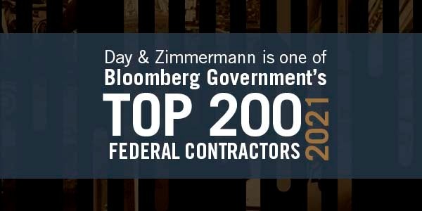 Day & Zimmermann Recognized as Bloomberg Government’s Top 200 Federal Contractors