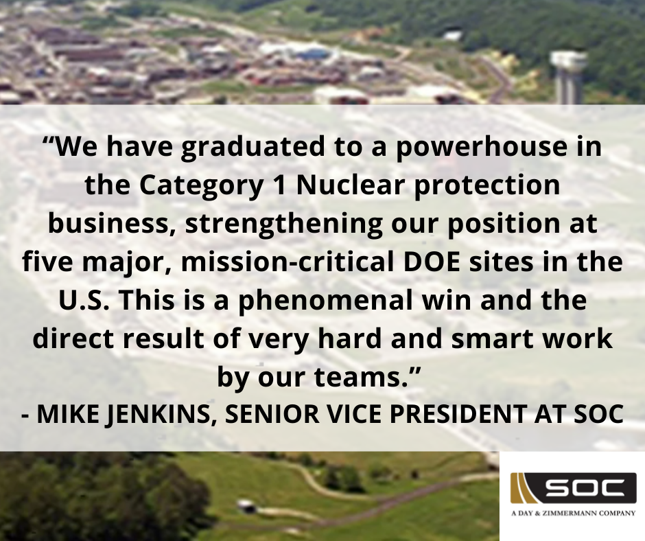 SOC Selected for M&O Y-12 National Security Complex and Pantex Multimember Contract