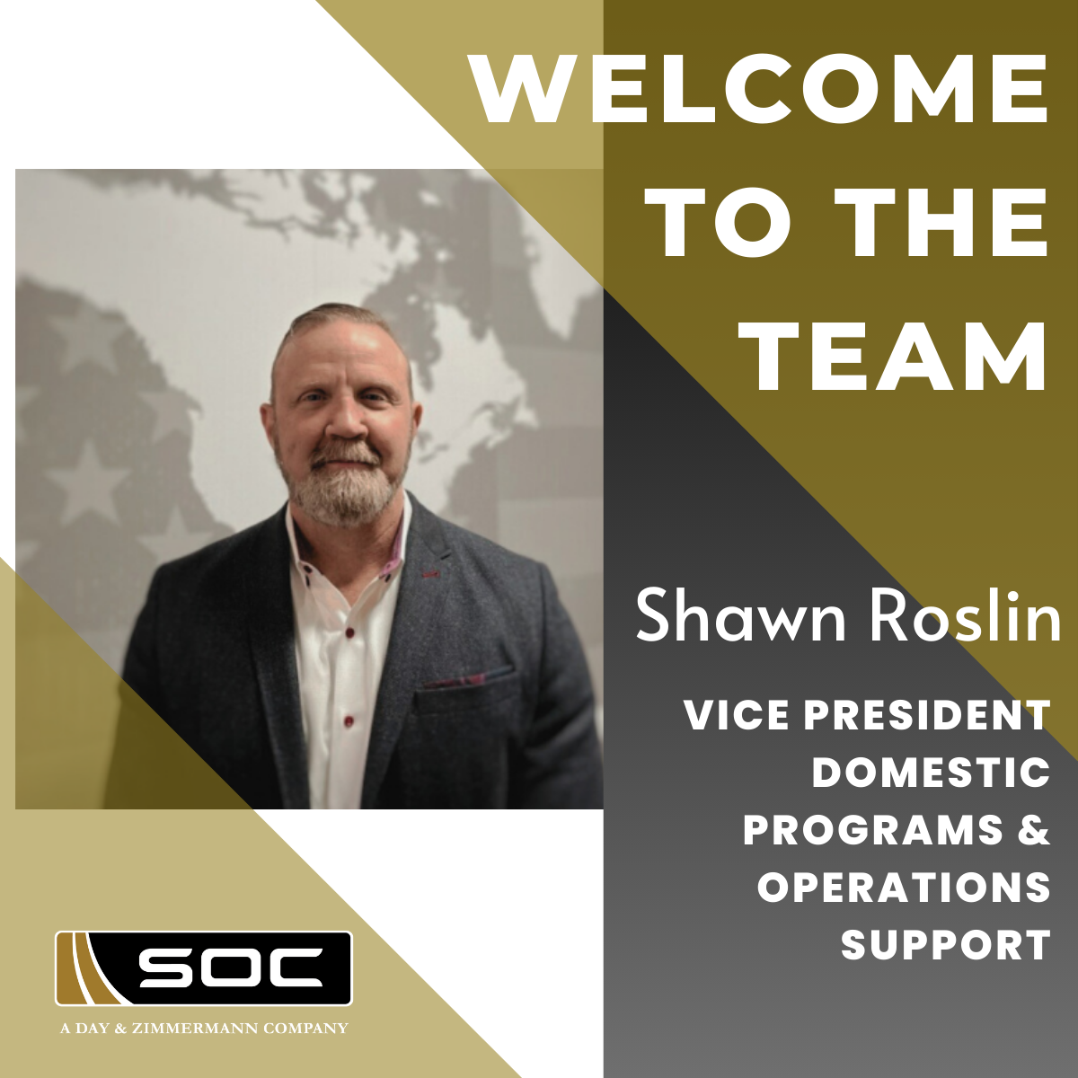 Shawn Roslin SOC VP Domestic Programs & Ops Support