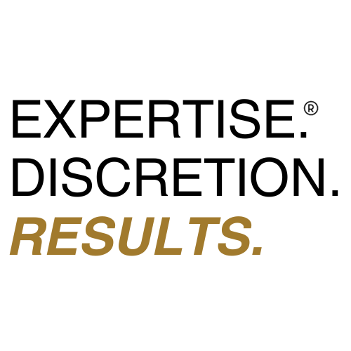Expertise. Discretion. Results. logo