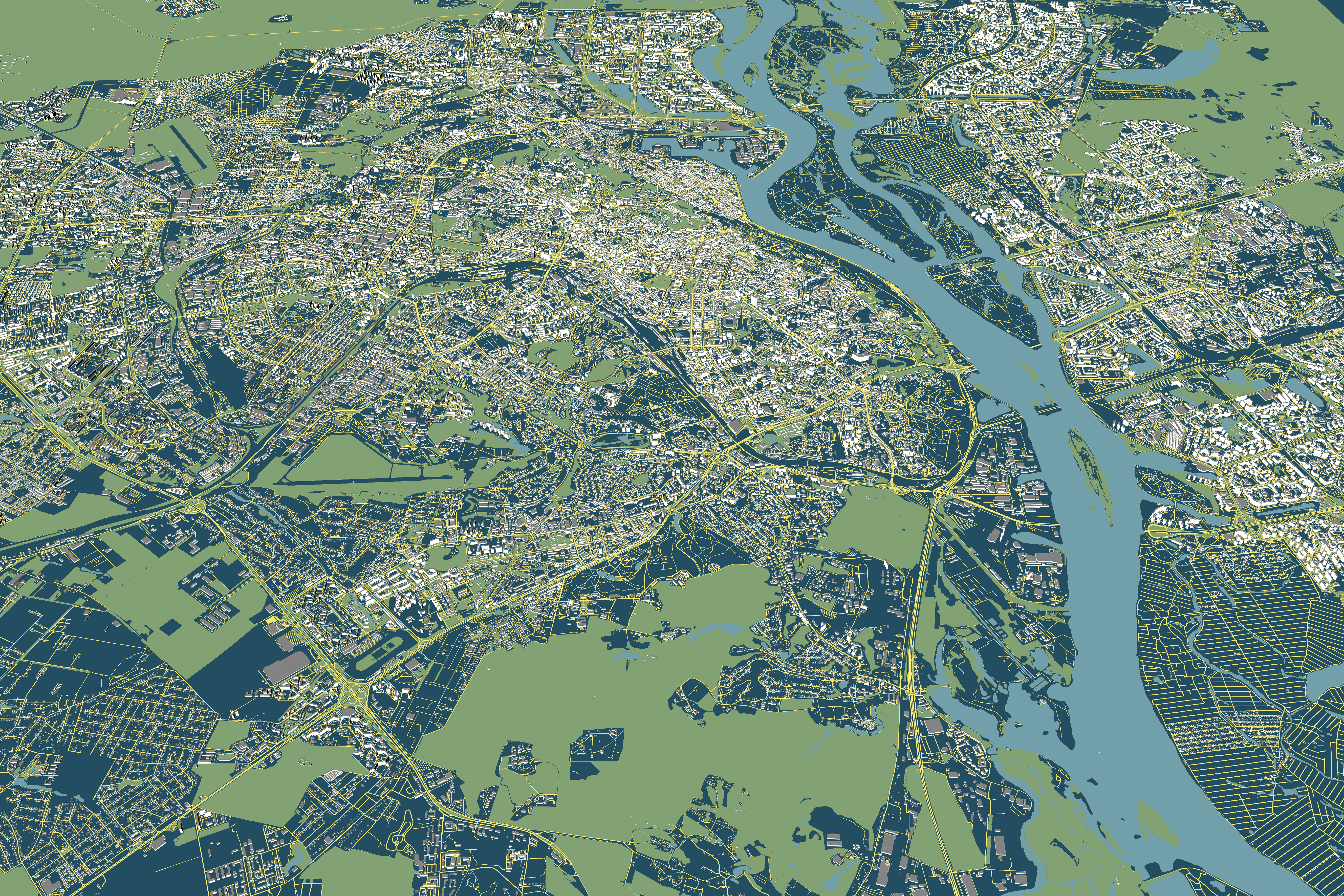 map overhead view