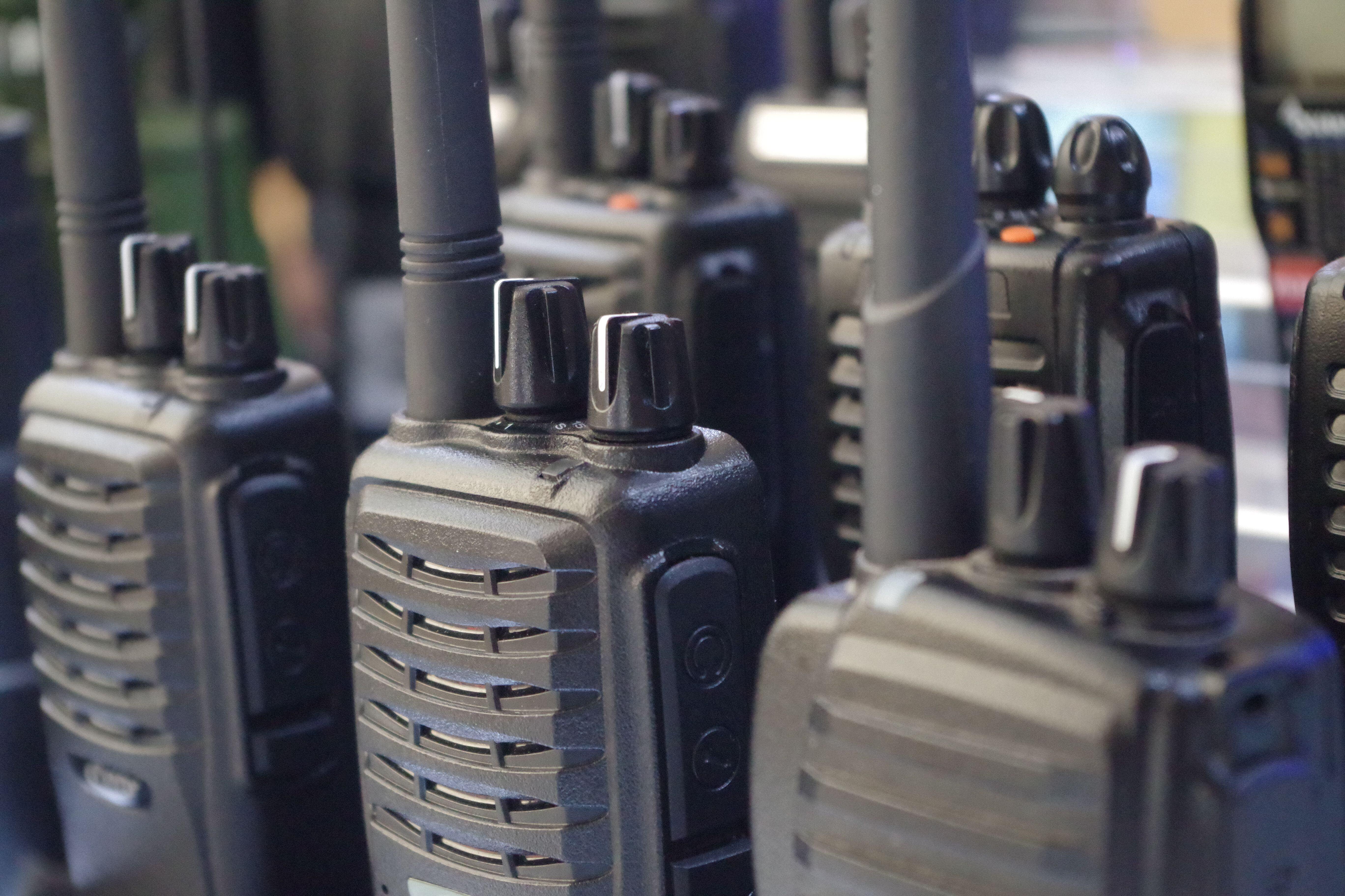walkie talkies