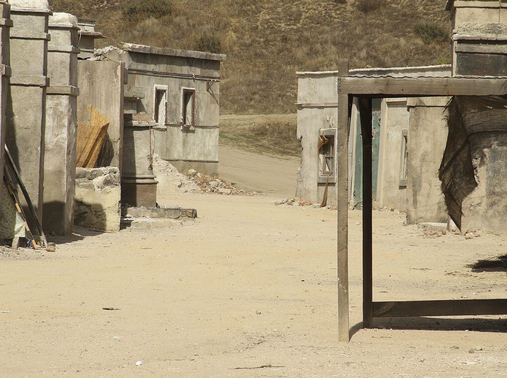 buildings in desert area