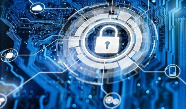 cyber lock digital graphic
