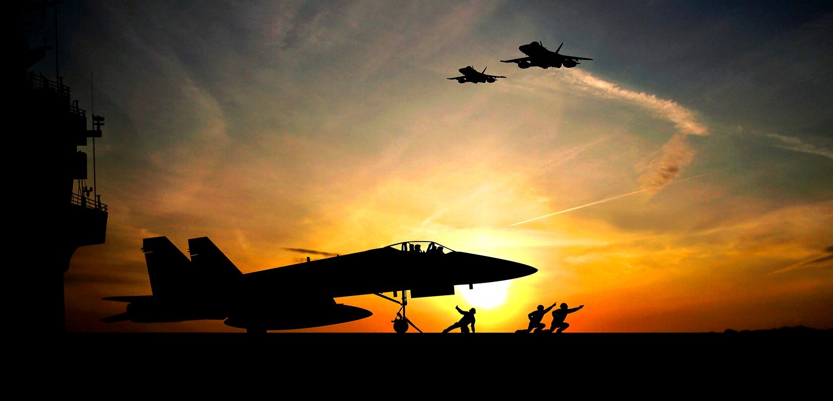 fa-18 super hornet at sunset
